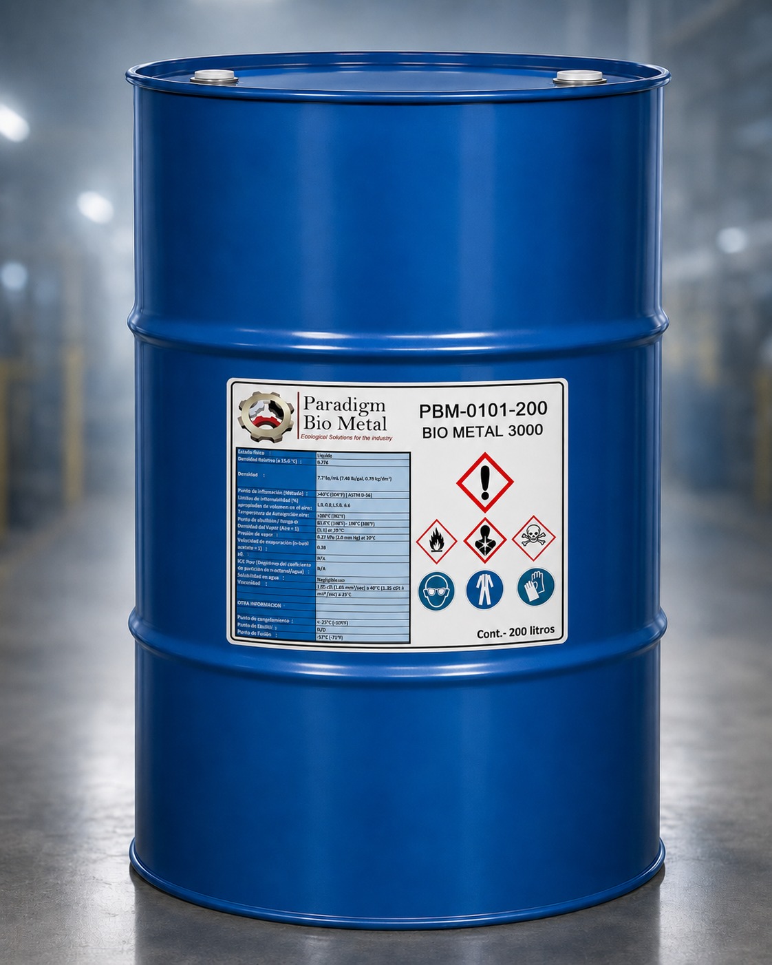 Tambo Bio Metal 3000 de 200 litros